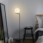 Opviq Luminar - 14180 Lámpara de pie negra con cuerpo metálico